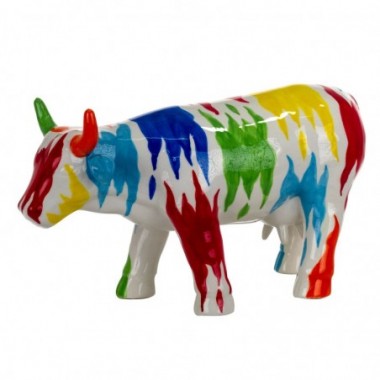 Figura de vaca multicolor...