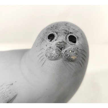 Foca de cemento decorativa