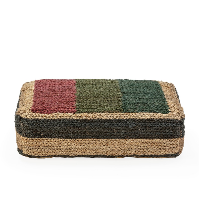 Cojín de suelo de 91 x 60 cm multicolor fabricado en shumak.