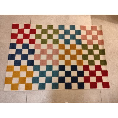 Alfombra geométrica de exterior 160 x 230 cm