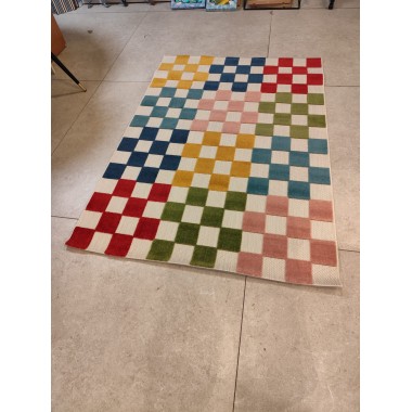 Alfombra geométrica de exterior 160 x 230 cm