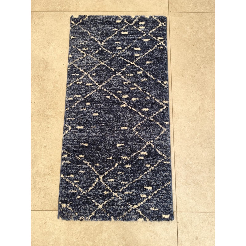 Alfombra azul indigo jaspeada 120 x 60 cm Alfombra azul indigo jaspeada 120 x 60 cm