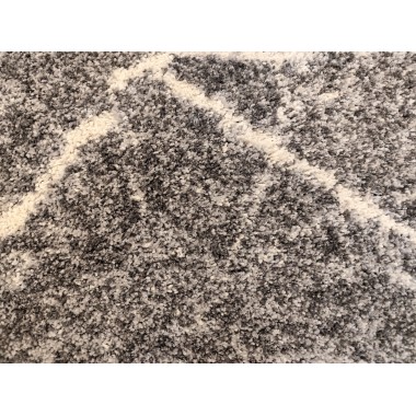 Alfombra gris estilo Shaggy 120 x 60 cm