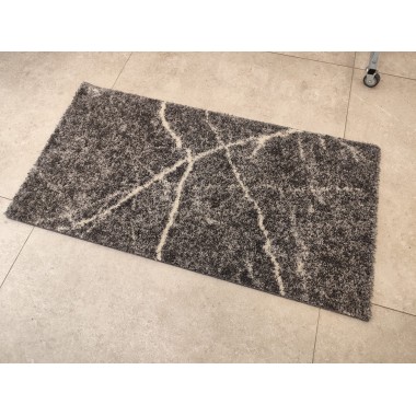 Alfombra gris estilo Shaggy 120 x 60 cm
