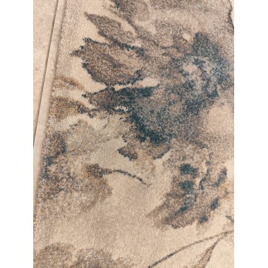 Alfombra con estampado floral 150 x 80 cm