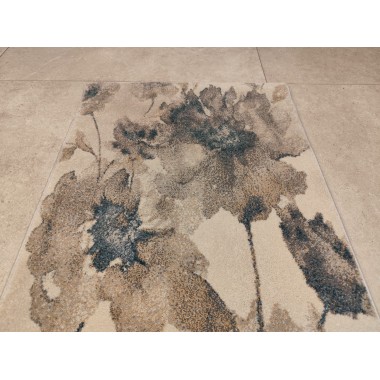 Alfombra con estampado floral 150 x 80 cm