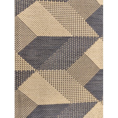 Alfombra de exterior geométrica 150 X 80 cm