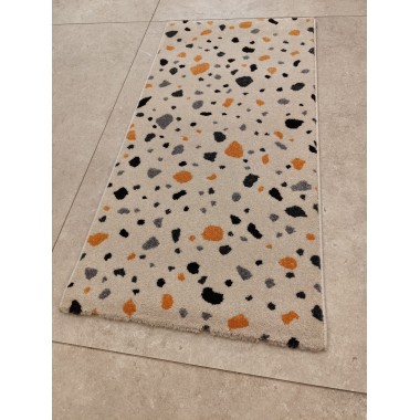 Alfombra dibujo estilo terrazzo 110 x 57 cm