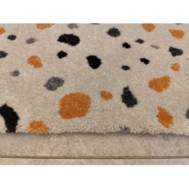 Alfombra dibujo estilo terrazzo 110 x 57 cm
