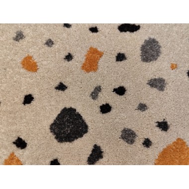 Alfombra dibujo estilo terrazzo 110 x 57 cm