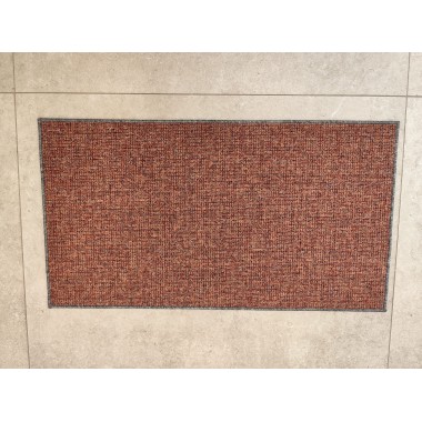 Alfombra jaspeada color caldera 110 x 60 cm