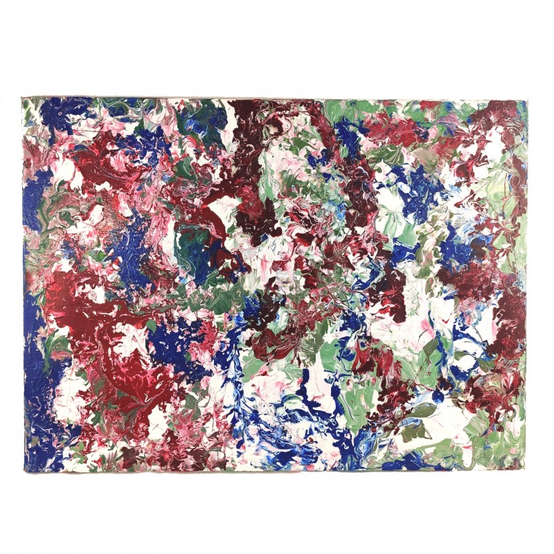 Lienzo abstracto multicolor